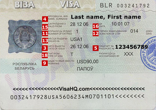 Belarus Visa