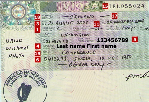 irish tourist visa from uk