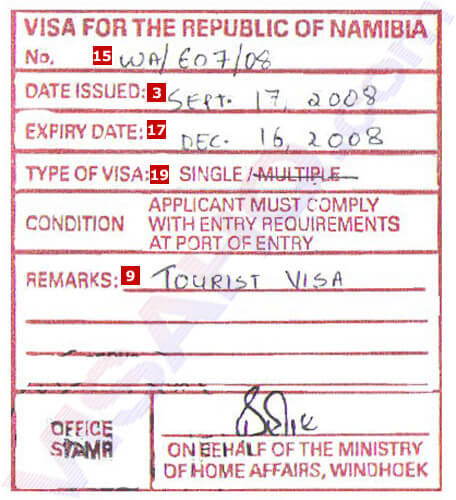 namibia tourist visa for indian citizens